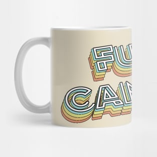 Fuck Cancer Retro Typography Faded Style Mug